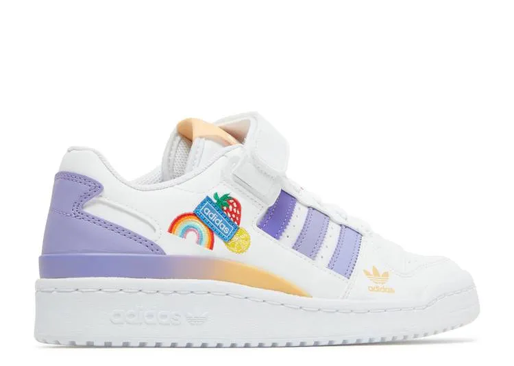 Adidas FORUM LOW J 'WHITE LIGHT PURPLE' sneakers, white