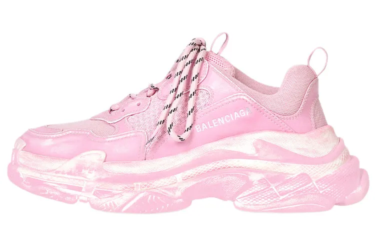 Balenciaga Wmns Triple S Daddy sneakers, light pink