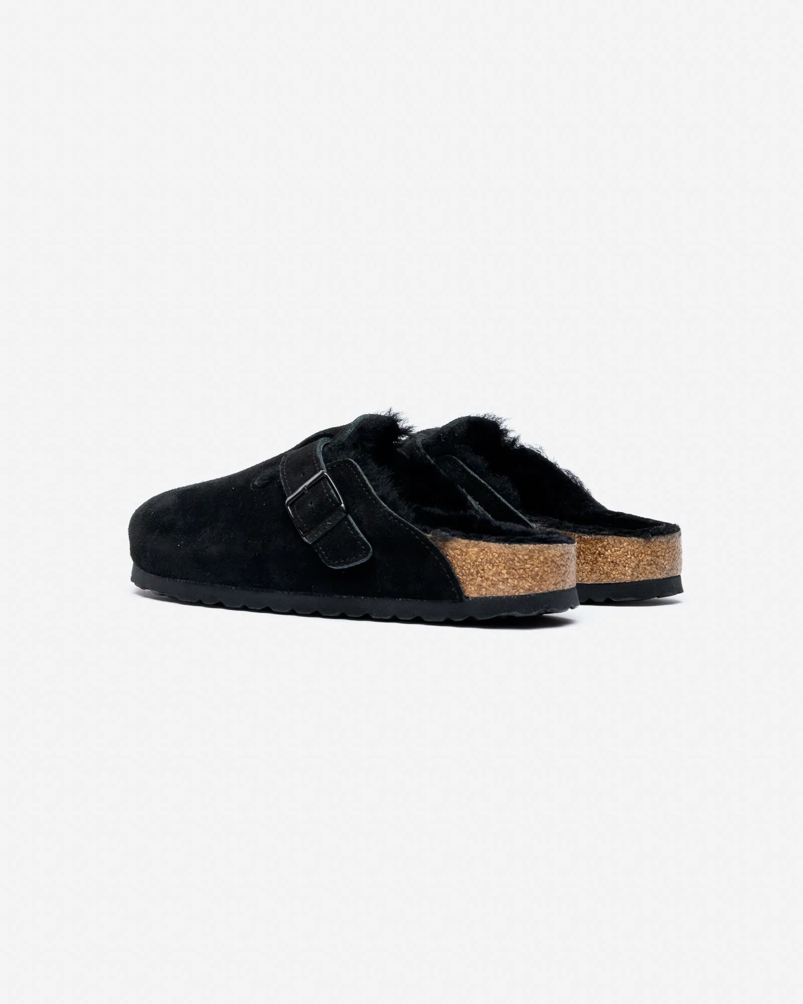 Birkenstock Boston Shearling Black (Narrow)