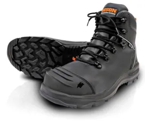 Bison XTL 102 Safety Boots - Black (Size 8)