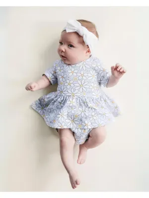 blue daisy peplum kids