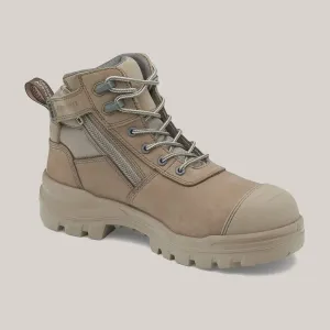 Blundstone - 8553 Rotoflex Stone Zipsided Safety Boot