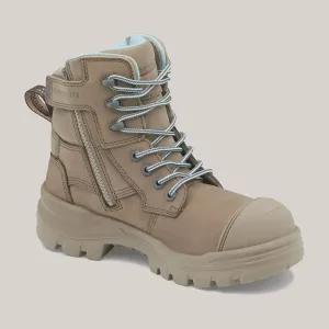 Blundstone - 8863 Rotoflex Women's Stone Zip Sided Safety Boot