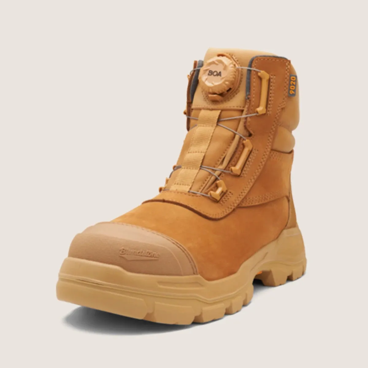 Blundstone - 9020 Rotoflex Wheat nubuck 150mm Boa Lacing Safety Boot