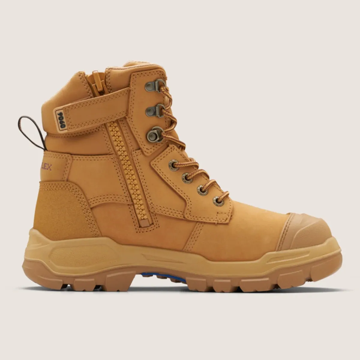 Blundstone - 9060 Rotoflex Wheat Steel Cap Zipsided Safety Boot