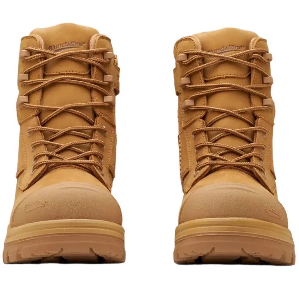 Blundstone Rotoflex Wheat Water Resistant Nubuck 150mm Zip Side Composite Toe Safety Boot (8560) (Pre Order)