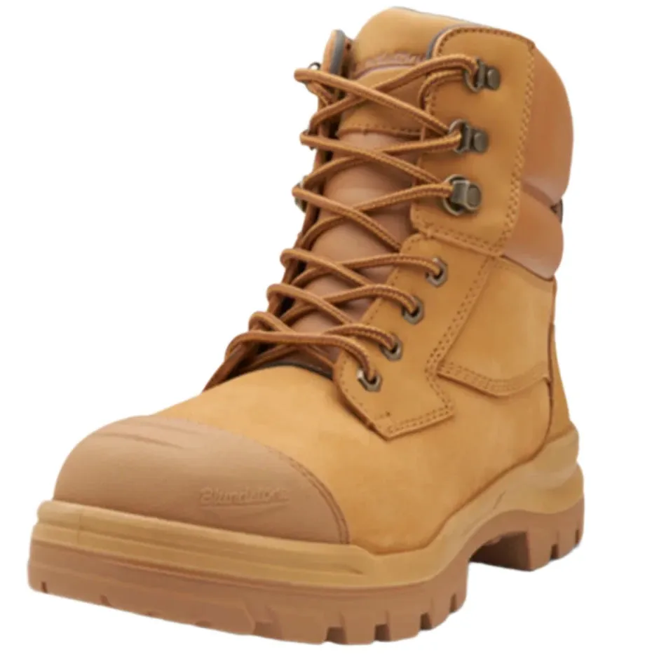 Blundstone Rotoflex Wheat Water Resistant Nubuck 150mm Zip Sided Steel Cap Safety Boot (8060) (Pre Order)