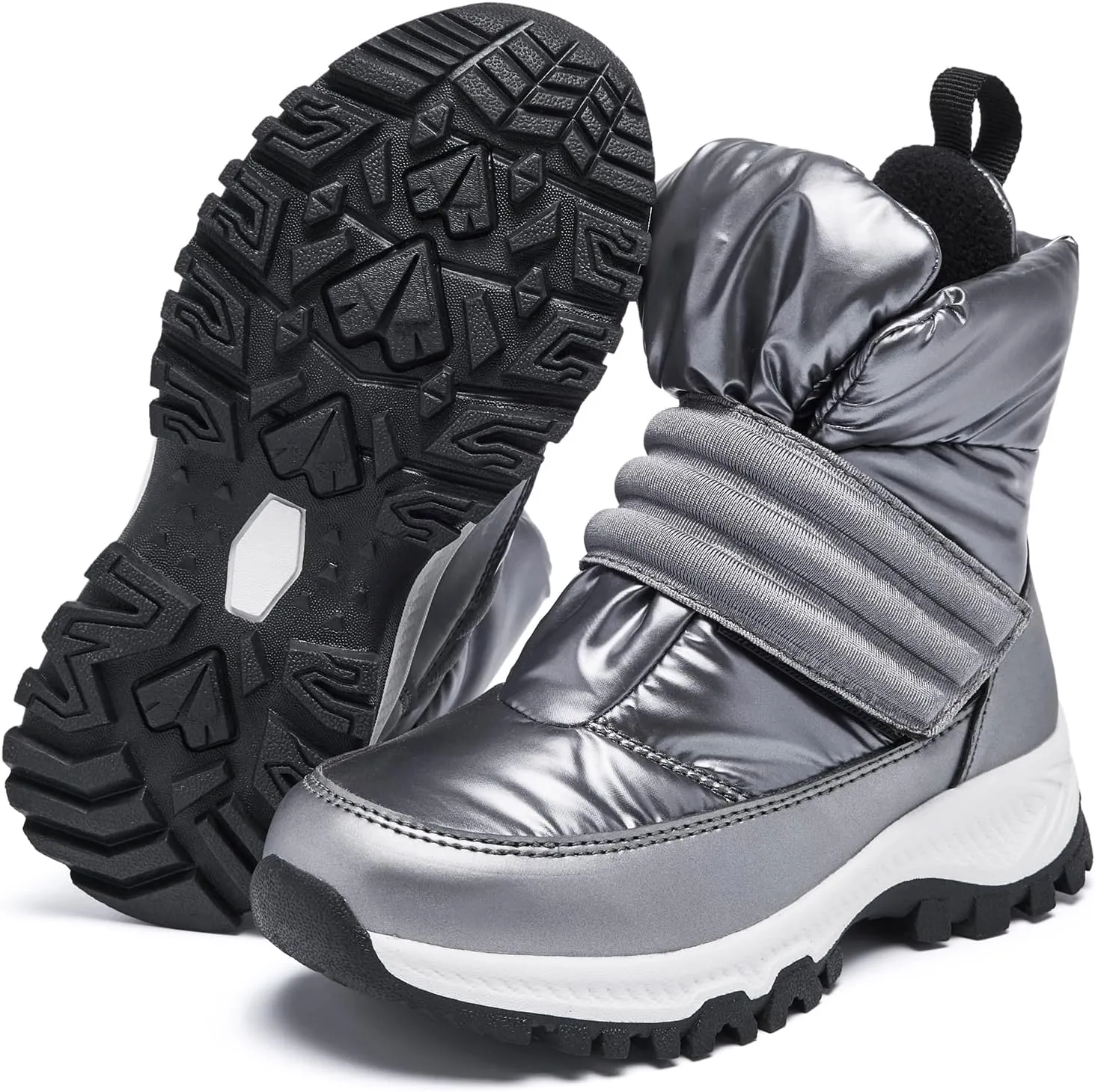 Boys Girls Kids Cute Snow Boots Waterproof Slip Resistant Outdoor Winter Boots Shoes Little Kid/Big Kid