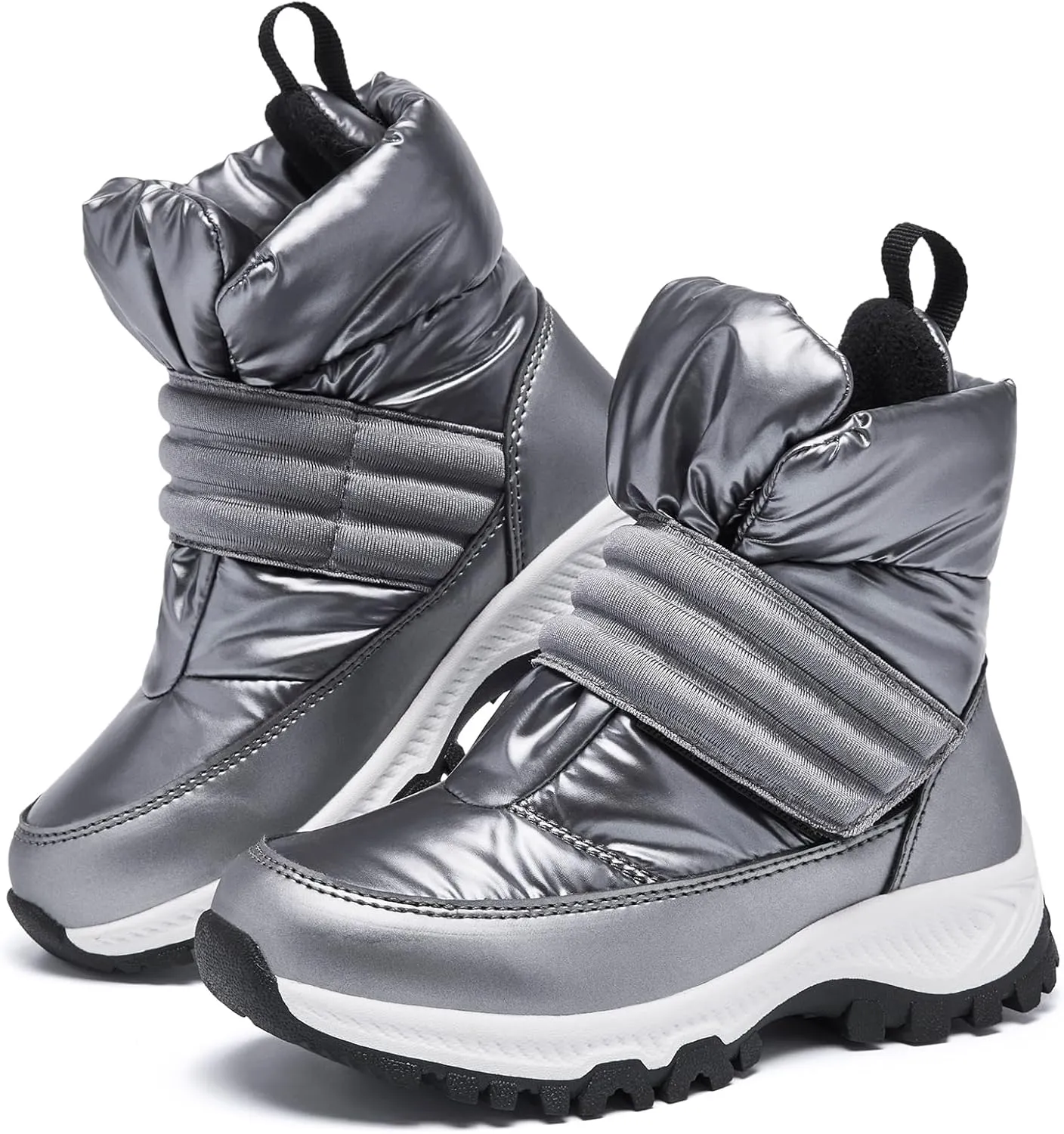 Boys Girls Kids Cute Snow Boots Waterproof Slip Resistant Outdoor Winter Boots Shoes Little Kid/Big Kid