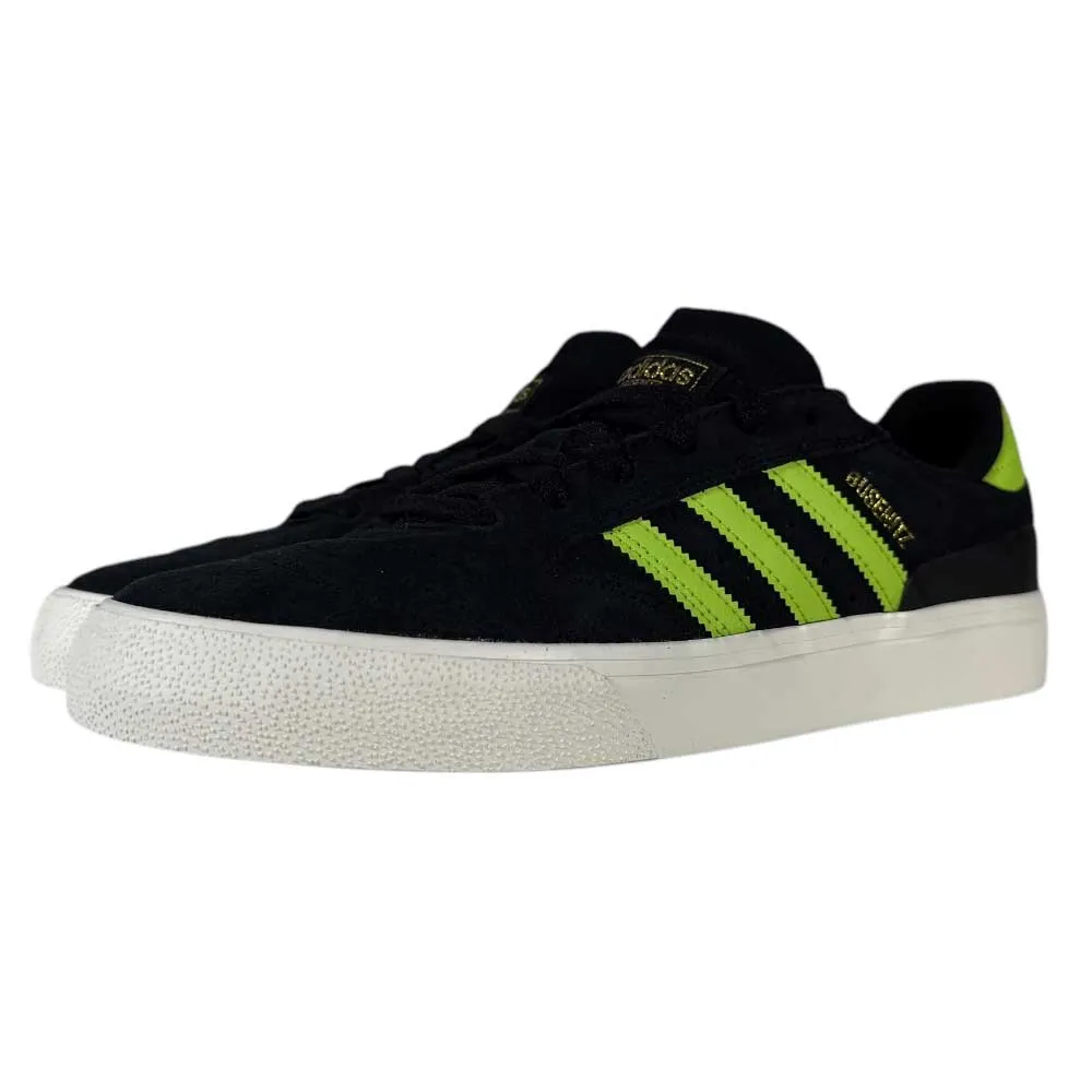 Busenitz Vulc Black Slime Green Suede Adidas Skateboarding Shoes