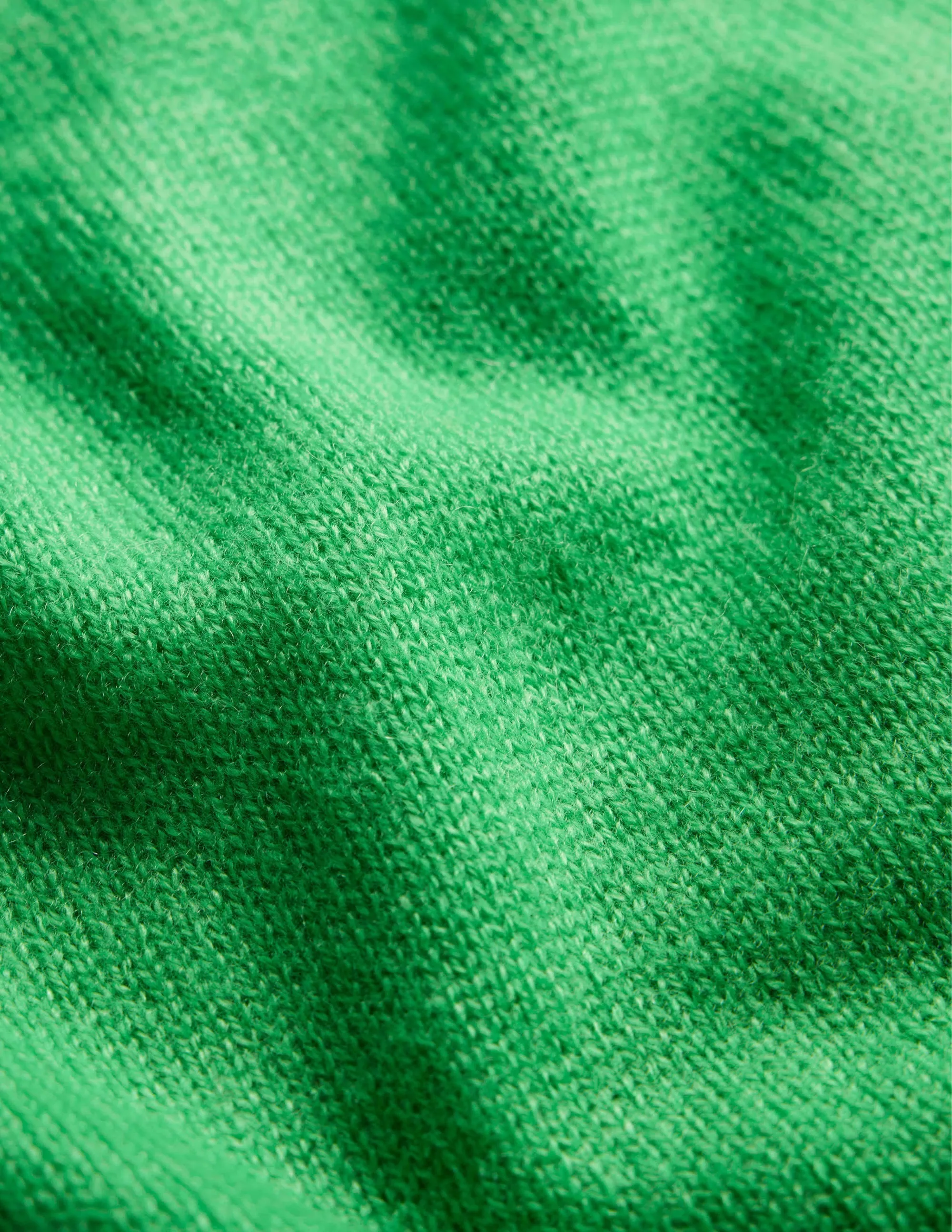 Cashmere Boyfriend Crew Jumper-Bright Green