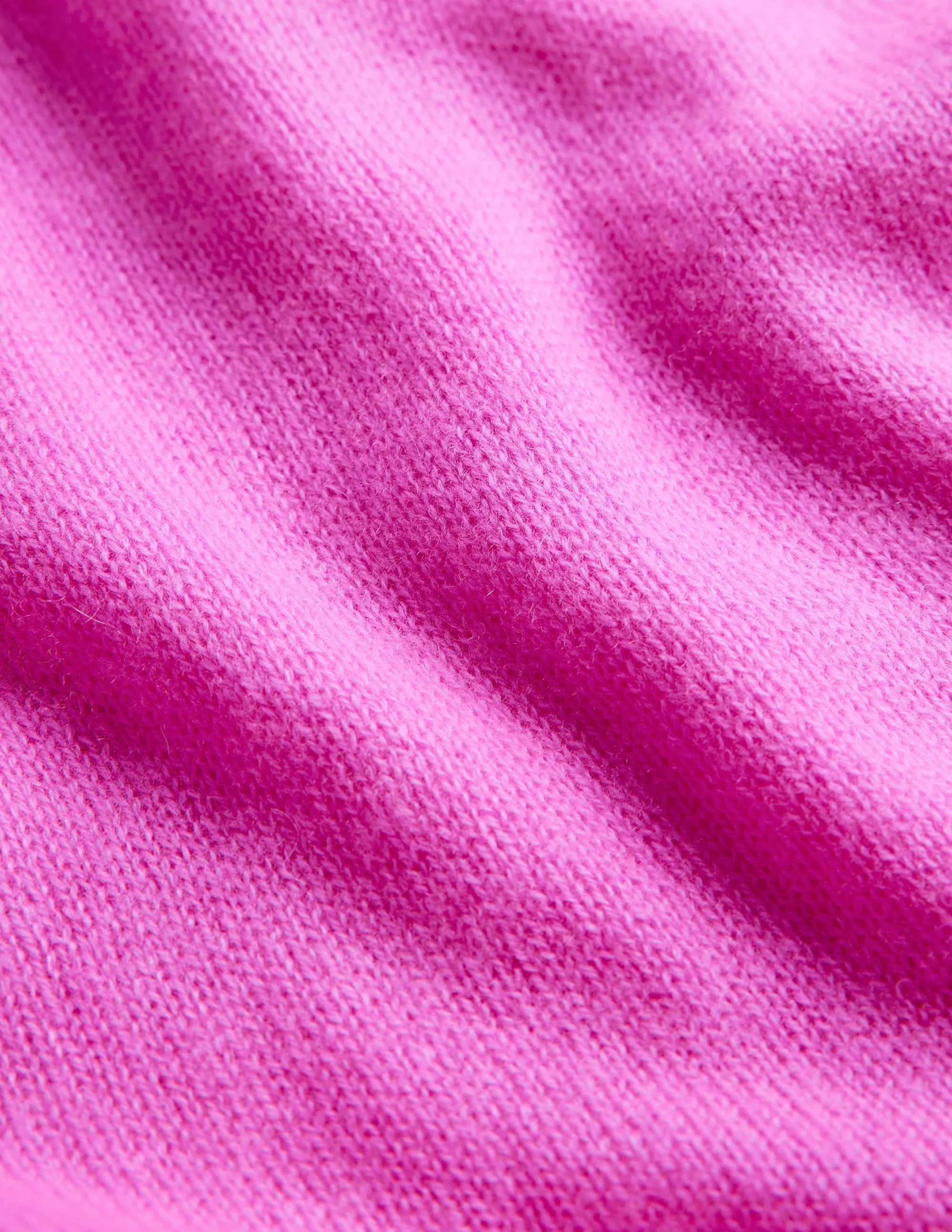 Cashmere Boyfriend Crew Jumper-Neon Pink