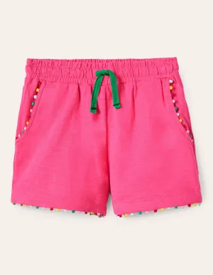 Charlie Pom Jersey Shorts-Tutti Fruiti