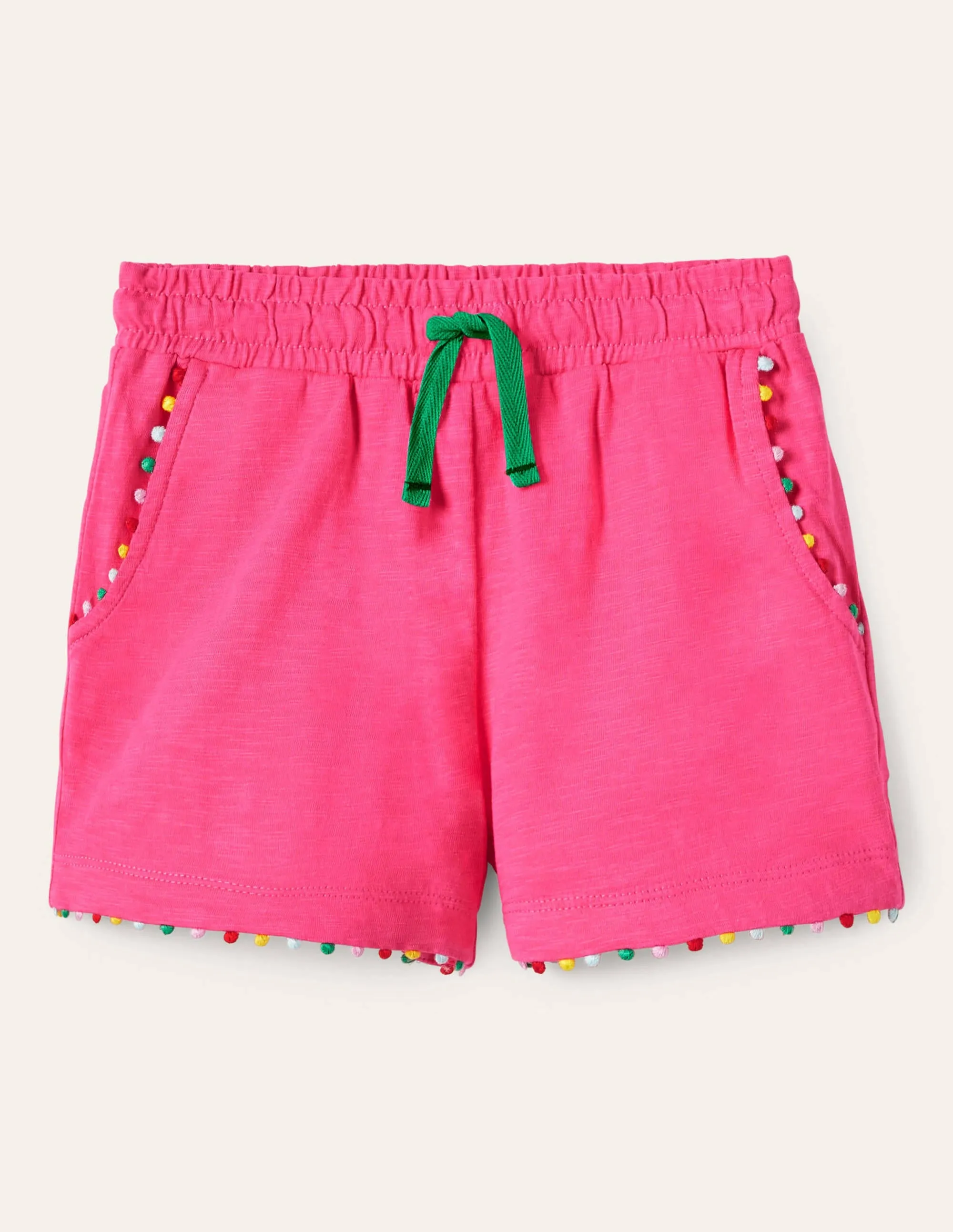 Charlie Pom Jersey Shorts-Tutti Fruiti
