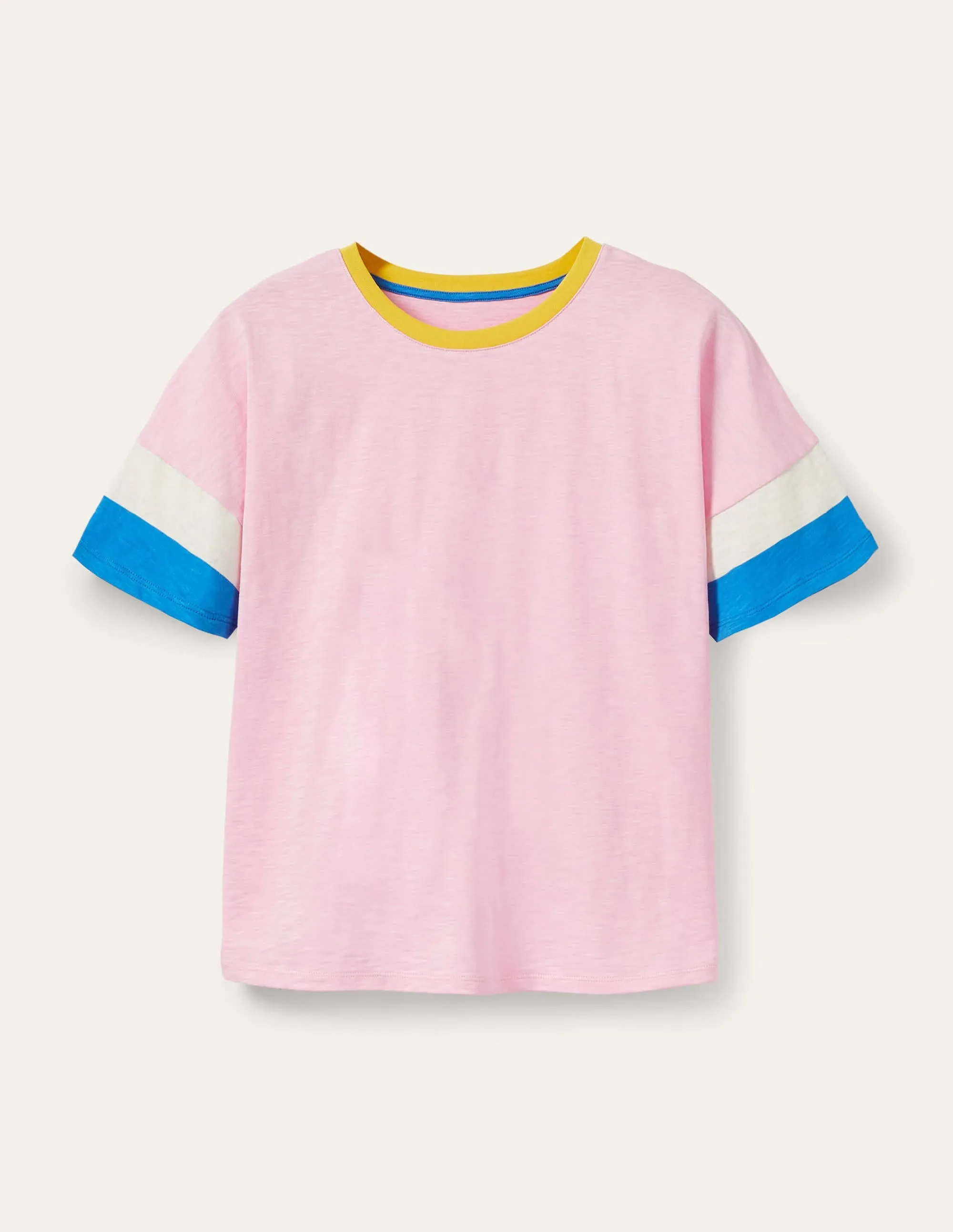 Clarissa Jersey T-shirt-Soft Peony