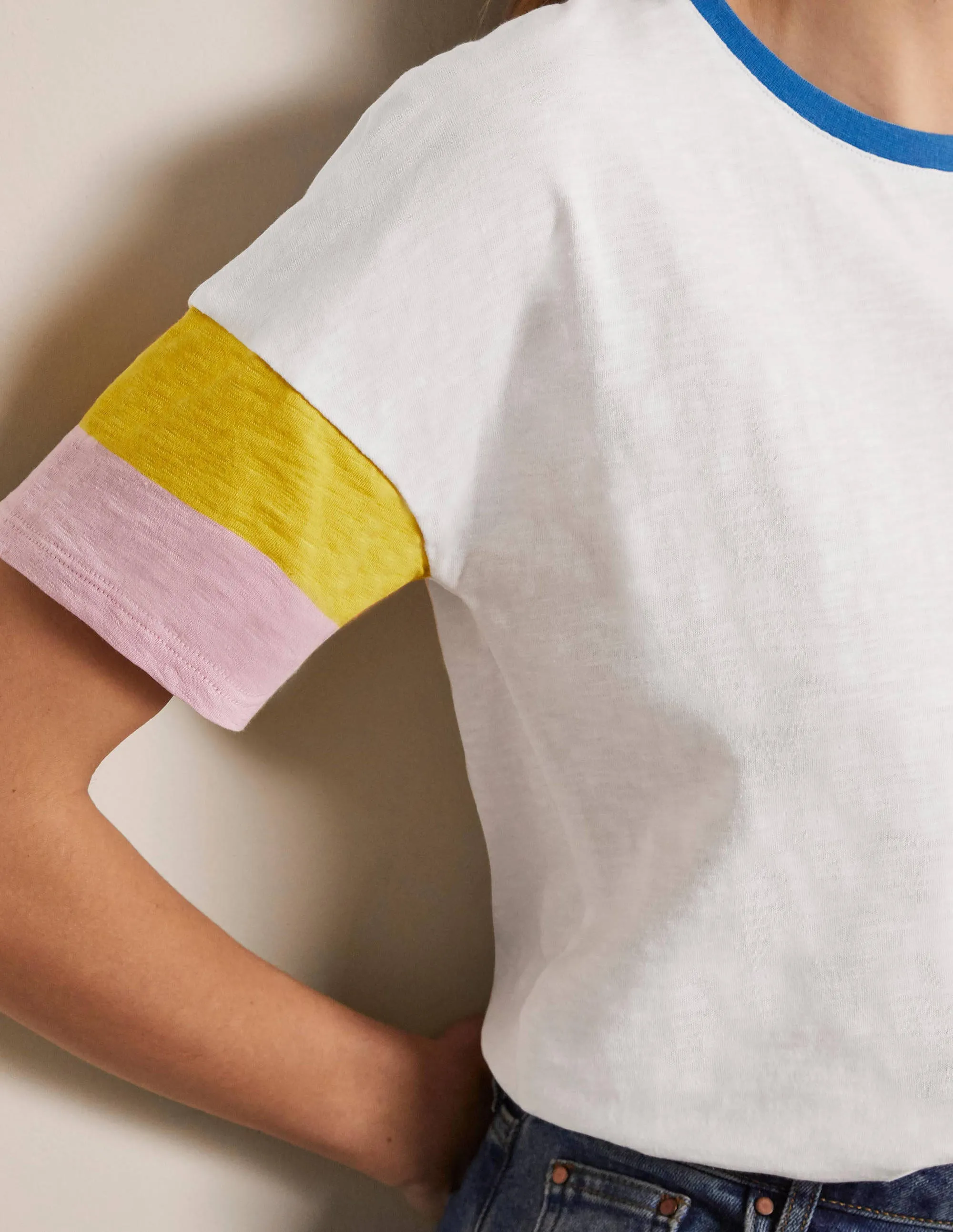 Clarissa Jersey T-shirt-White