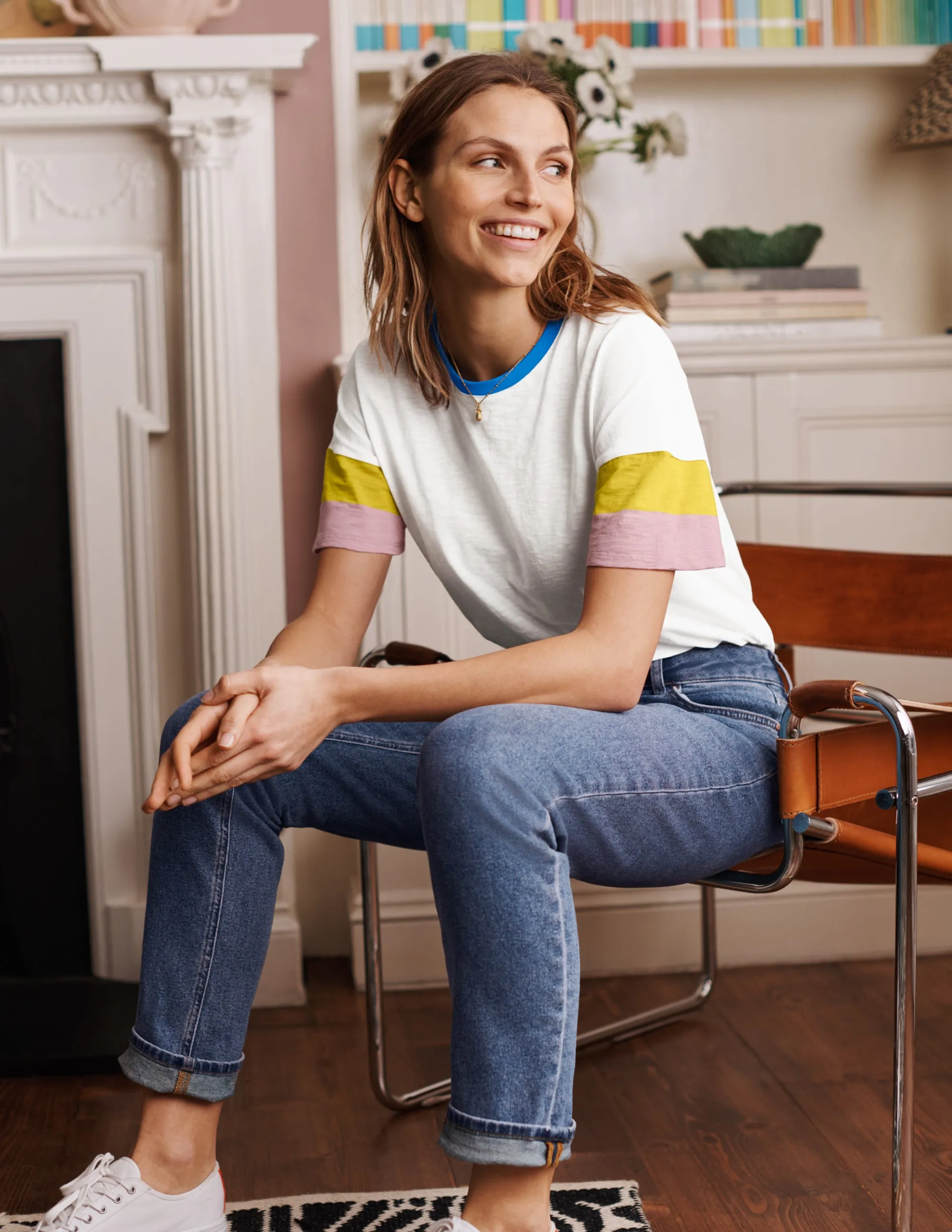 Clarissa Jersey T-shirt-White