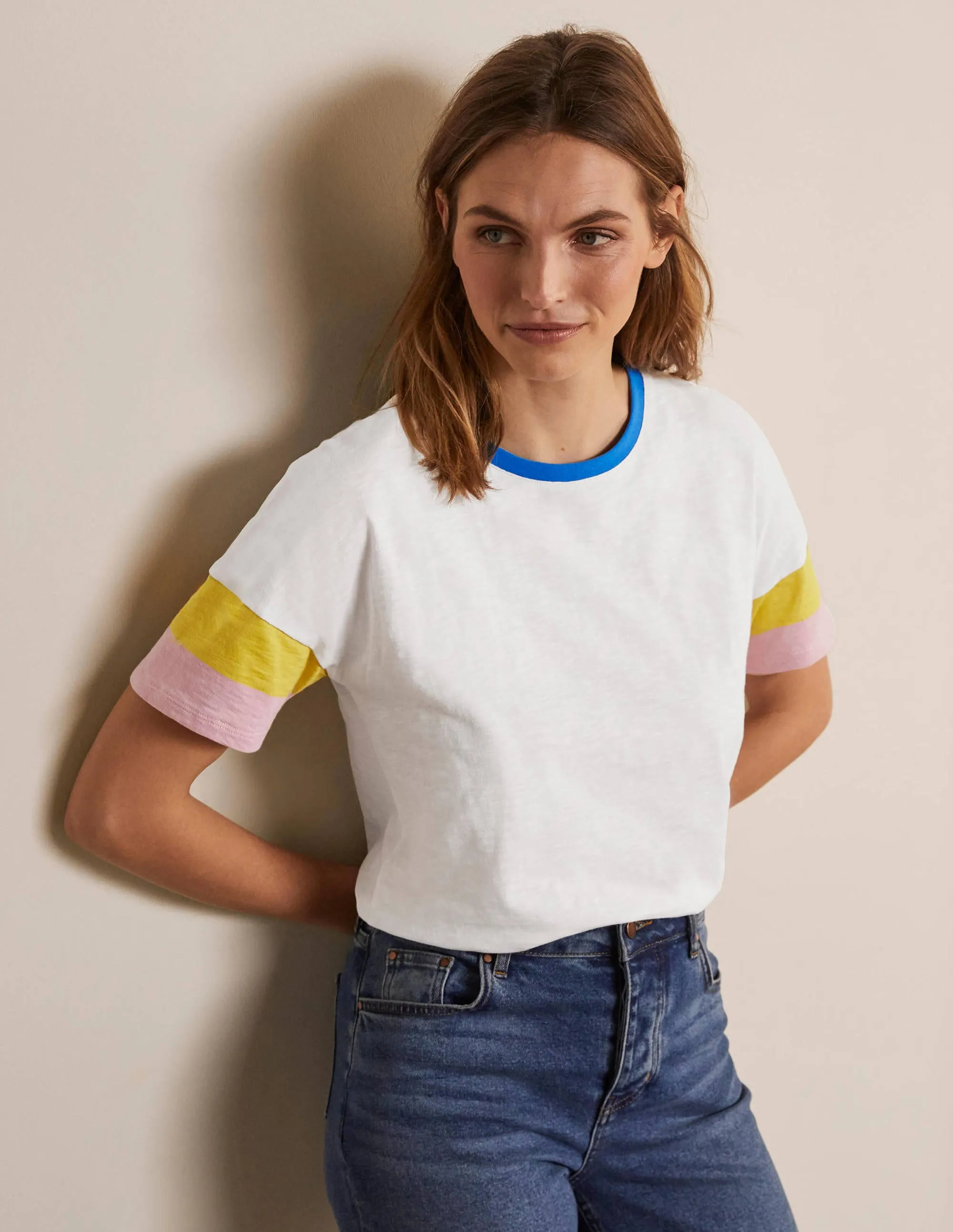 Clarissa Jersey T-shirt-White