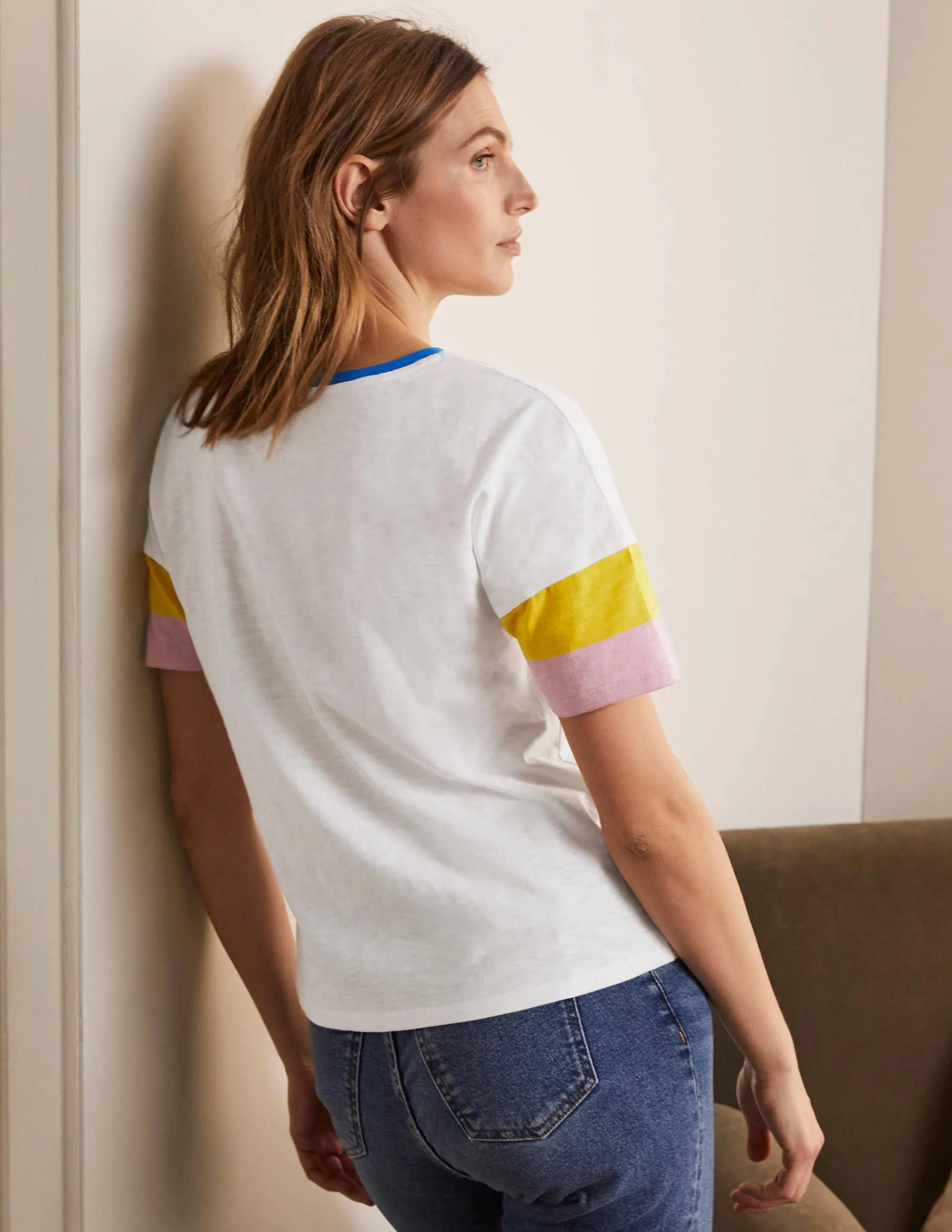 Clarissa Jersey T-shirt-White