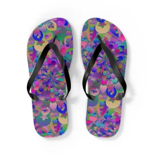 Colorful Mandala Yoga Flip Flops