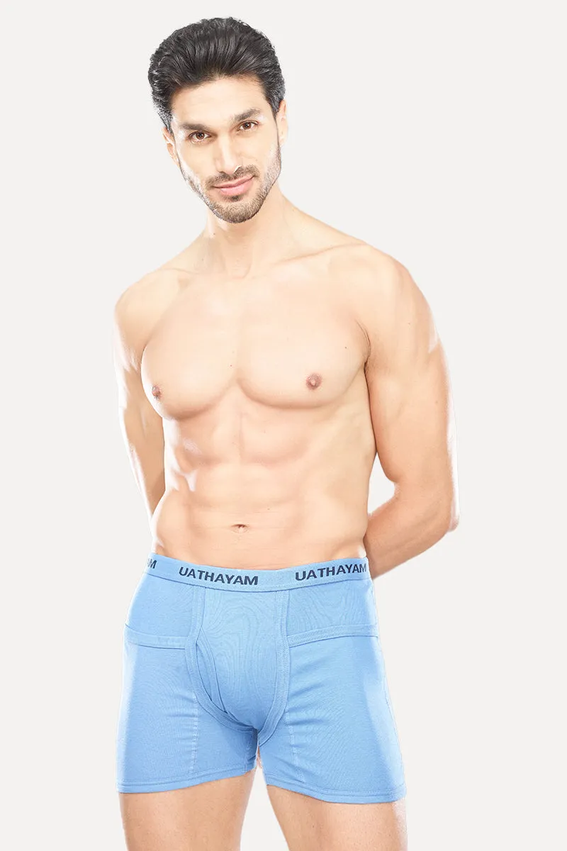 Comfort Rib - Assorder Colors With Outer Elastic Trunks Combo For Men (Pack Of 5) | Uathayam