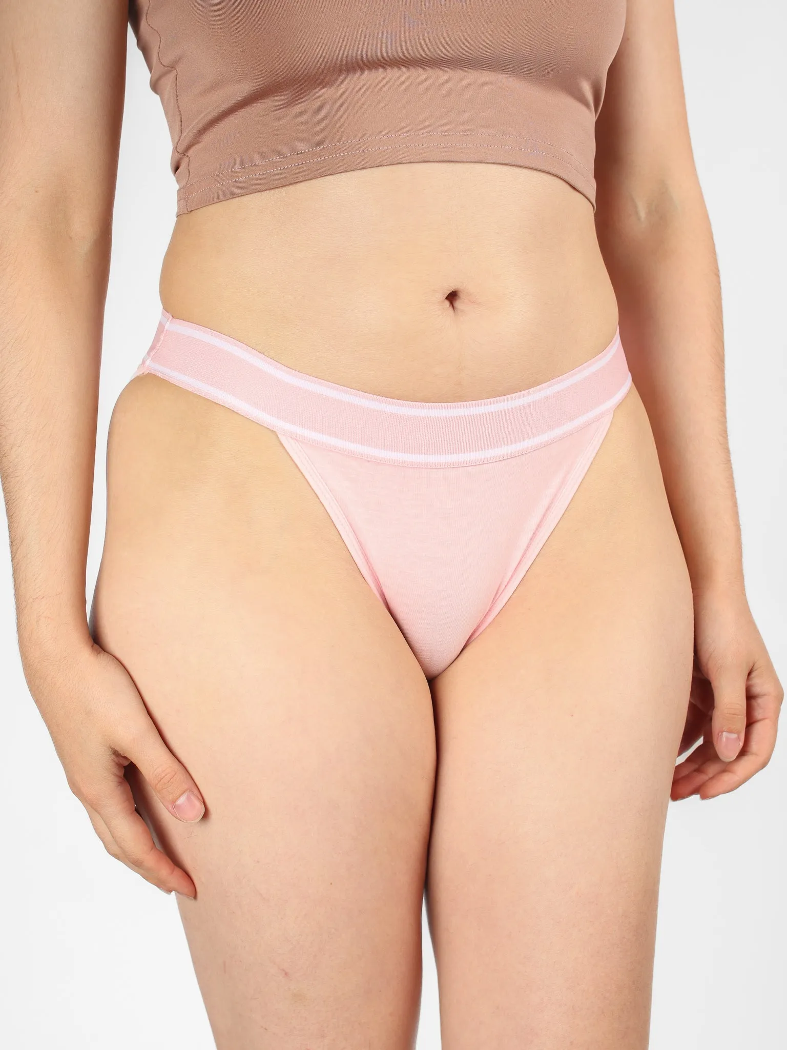 Cotton Elastic-Waist Brief