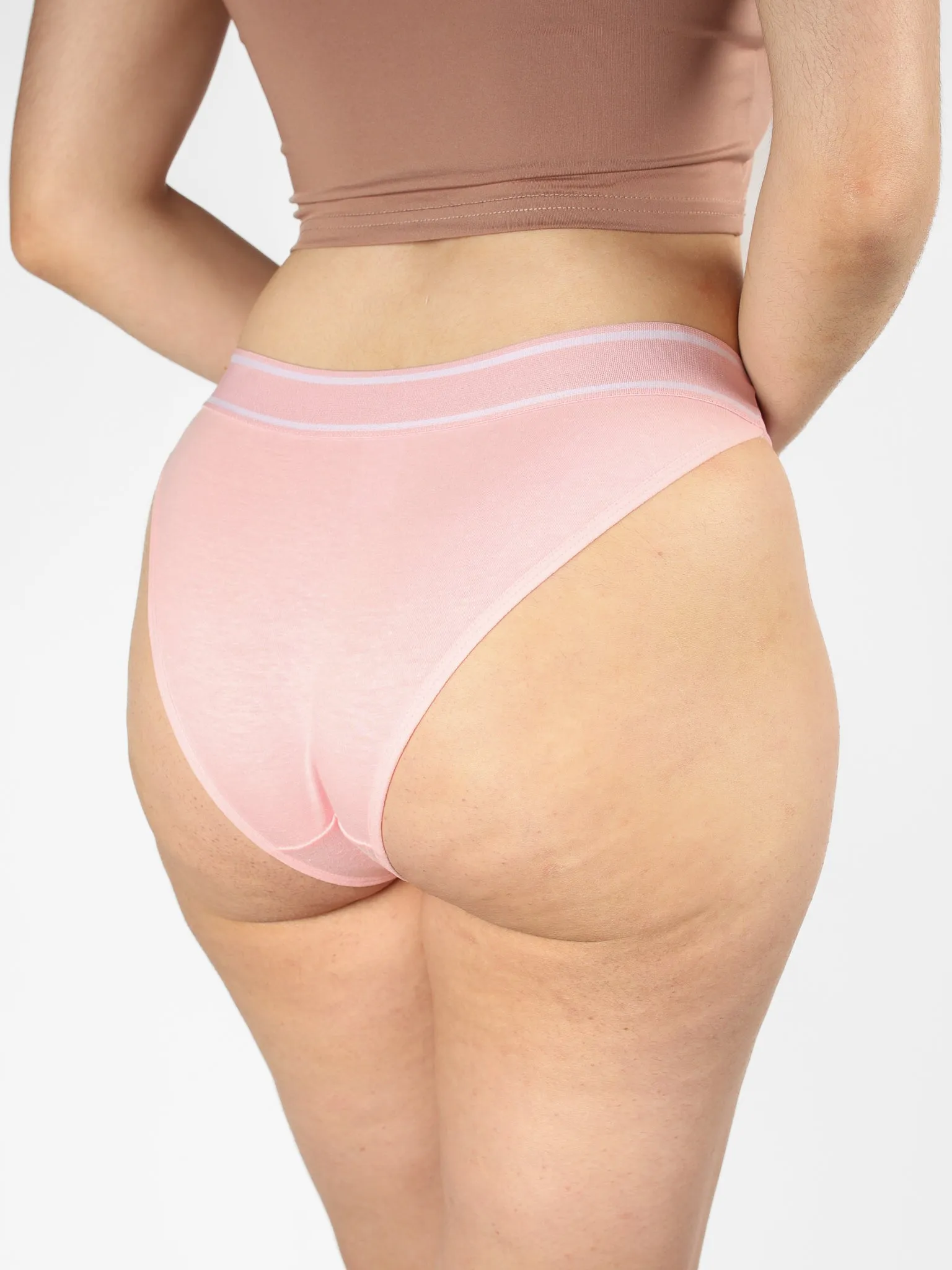Cotton Elastic-Waist Brief