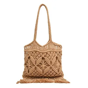 Crochet Fringe Shoulder Bag