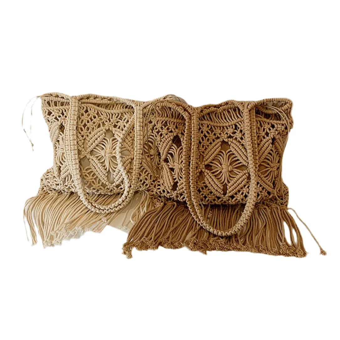 Crochet Fringe Shoulder Bag
