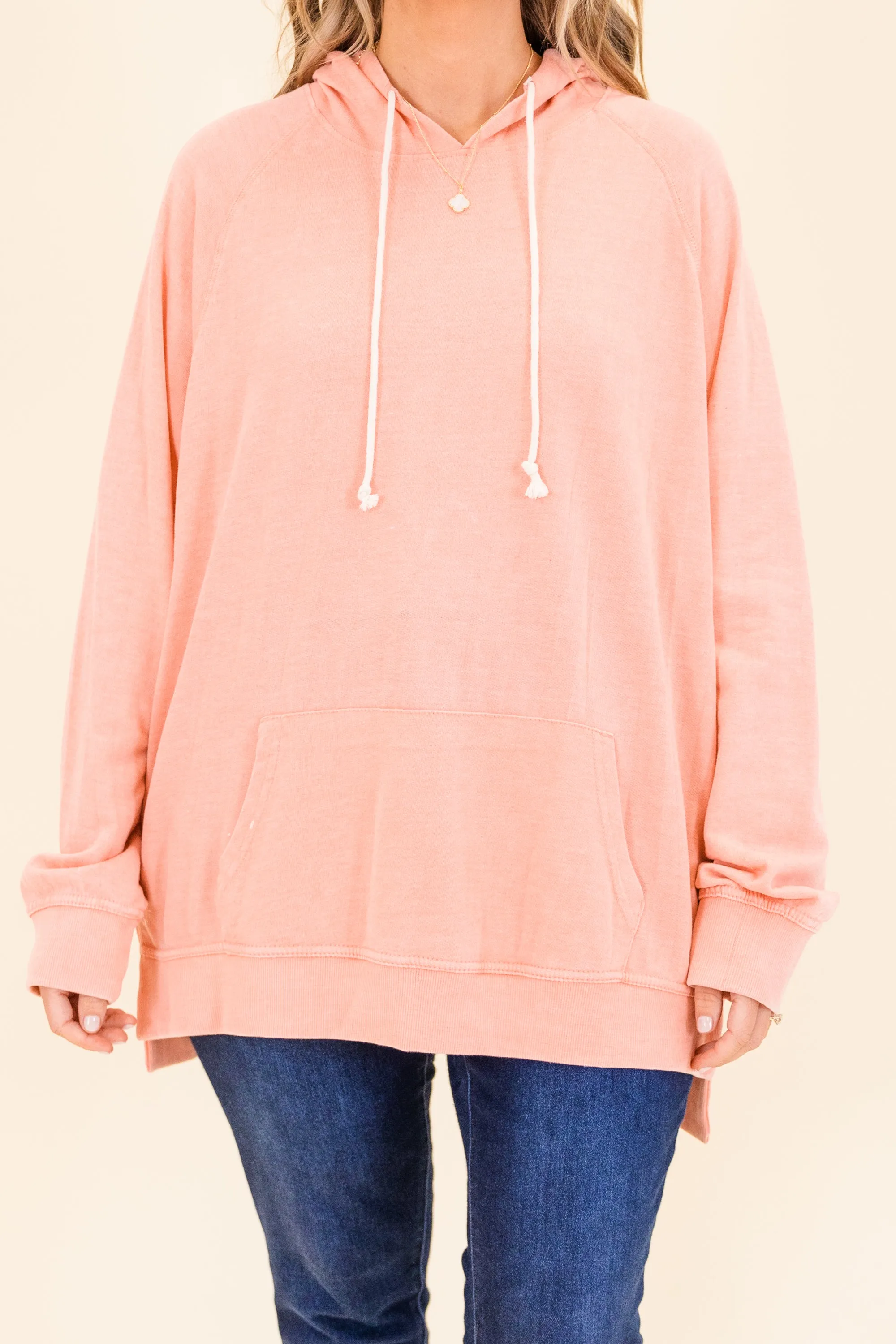 Cuddle Bug Hoodie, Coral