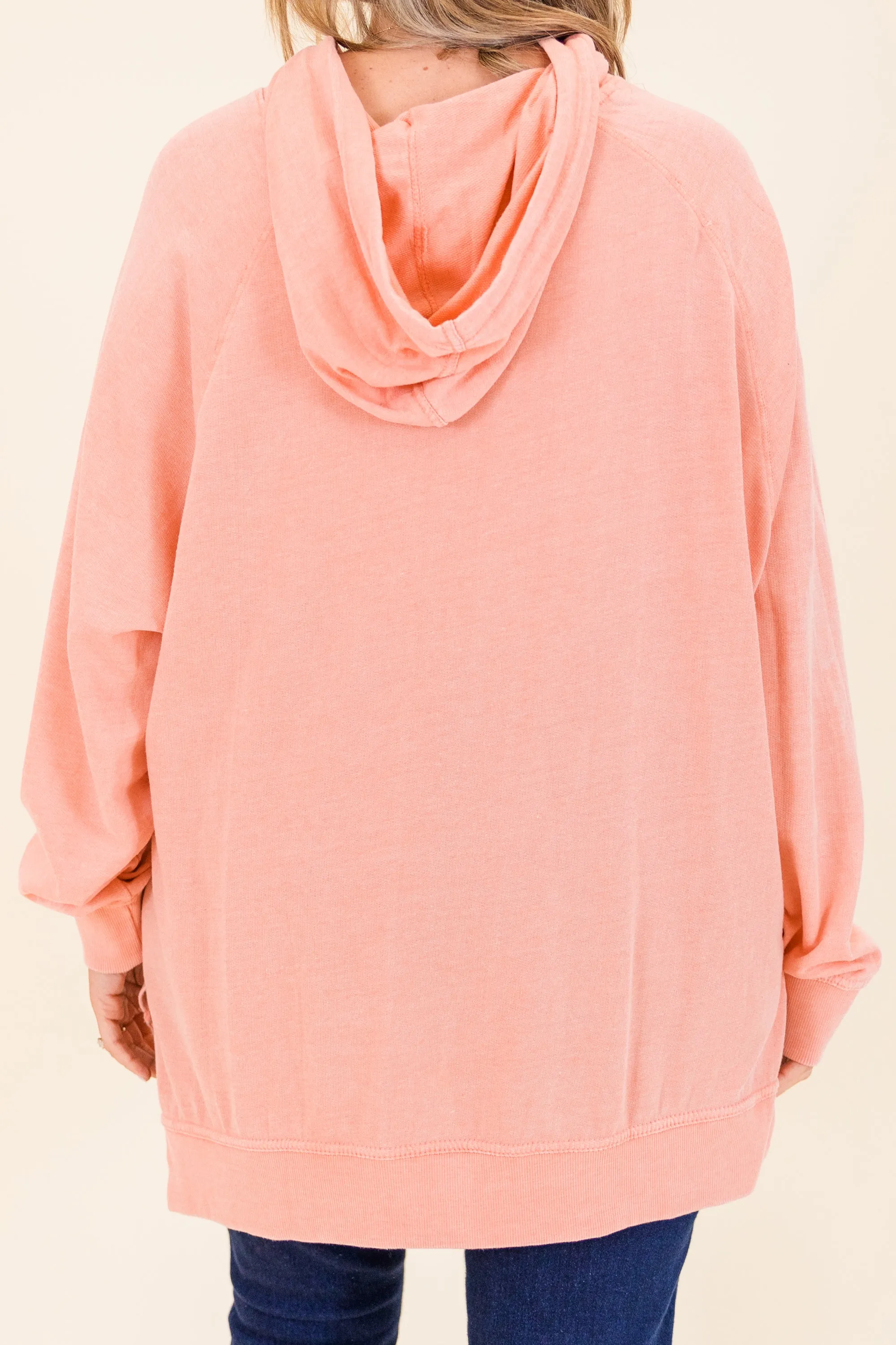 Cuddle Bug Hoodie, Coral