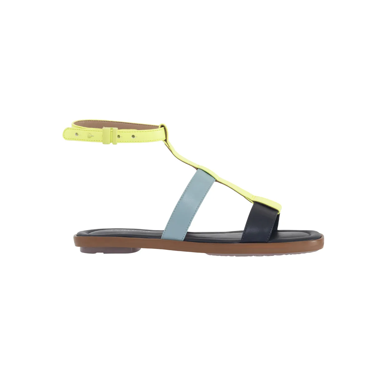 Darya Vegan Flat Gladiator Square Toe Sandals