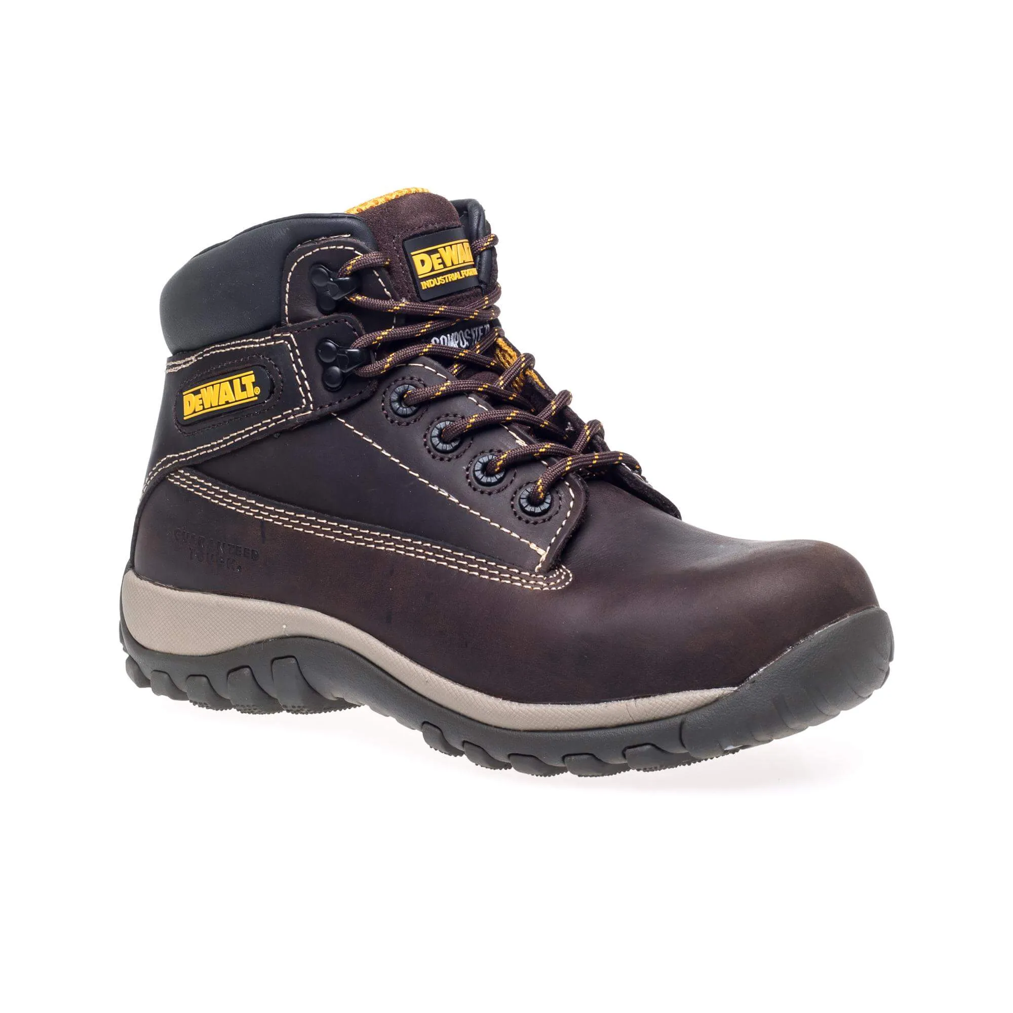 DeWalt Hammer Special Offer Pack - DeWalt Hammer Brown Metal-Free Safety Boots   3 Pairs Work Socks
