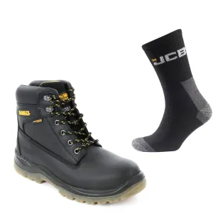 DeWalt Titanium Special Offer Pack - DeWalt Titanium Black 6 Inch Waterproof Safety Boots   3 Pairs Work Socks