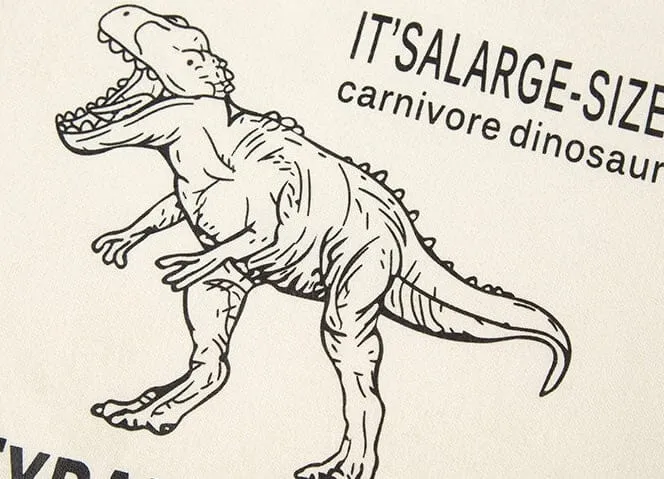 Dinosaur Contrast Color Sweatshirt