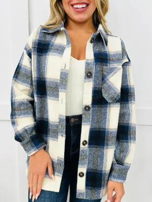 DOORBUSTER! Cozy Campout Shacket in Navy