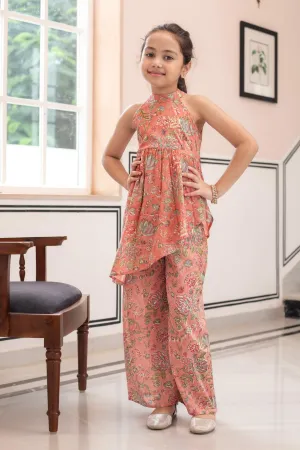 FLORAL FLUTTERS COTTON ASYMMETRICAL CO-ORD SET