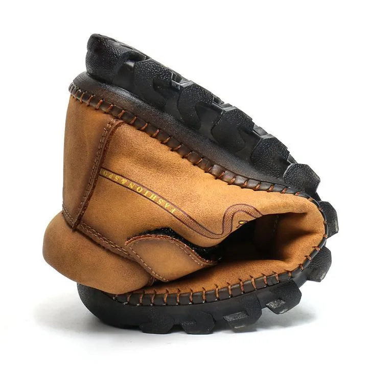 German Hand-Stitched Leather Outdoor Boots