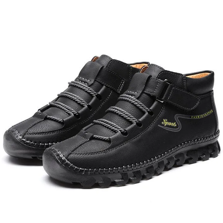 German Hand-Stitched Leather Outdoor Boots
