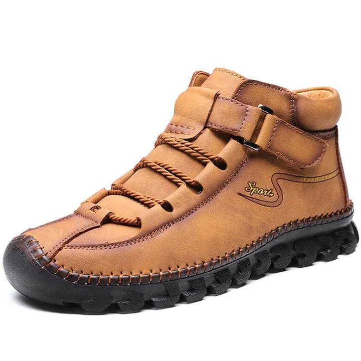 German Hand-Stitched Leather Outdoor Boots