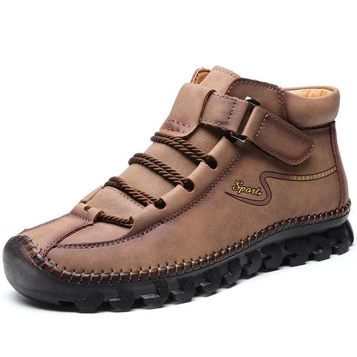 German Hand-Stitched Leather Outdoor Boots