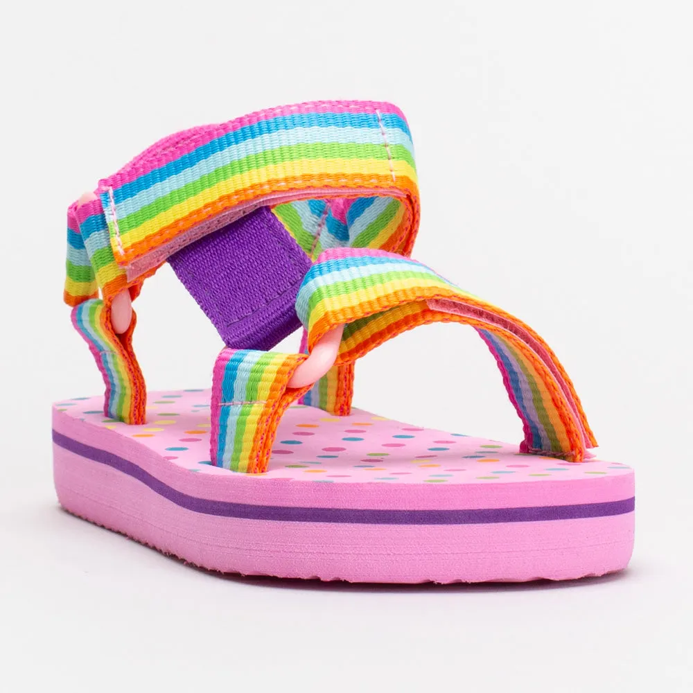 Girls Rainbow Sandal _ 154798