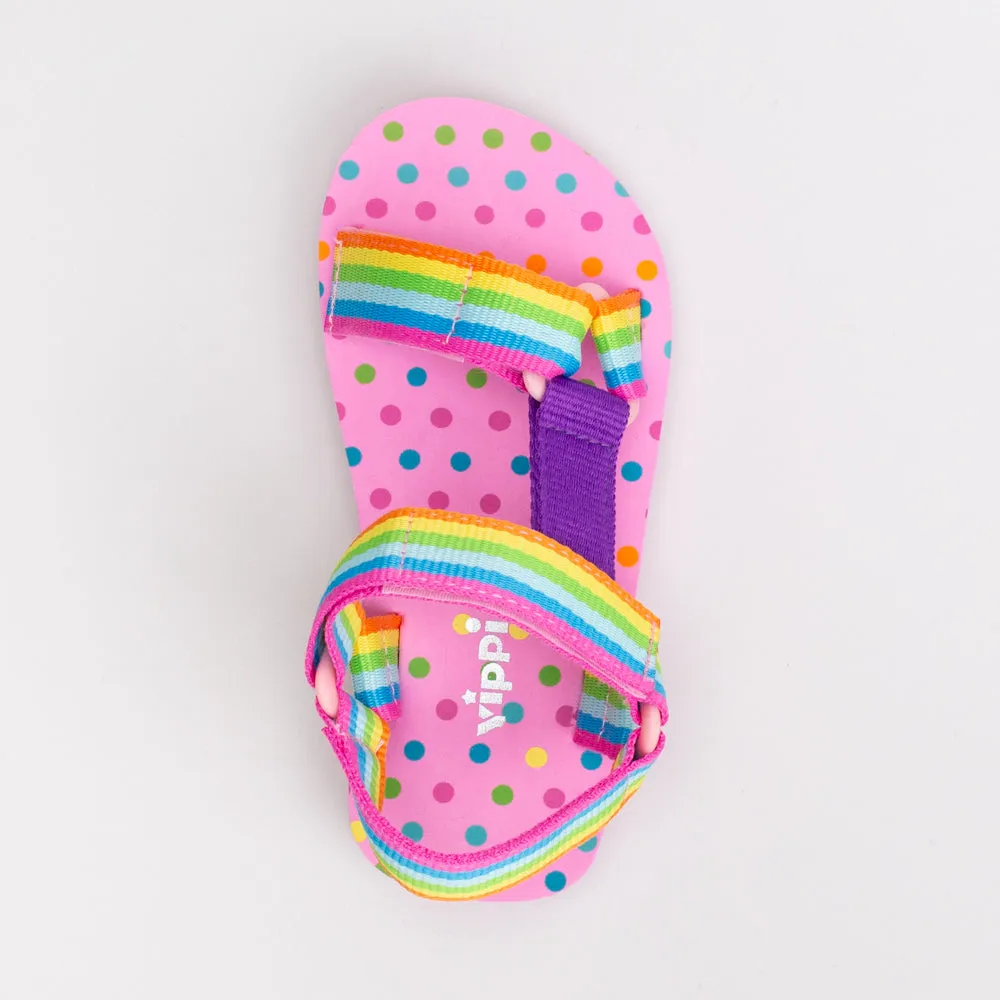 Girls Rainbow Sandal _ 154798