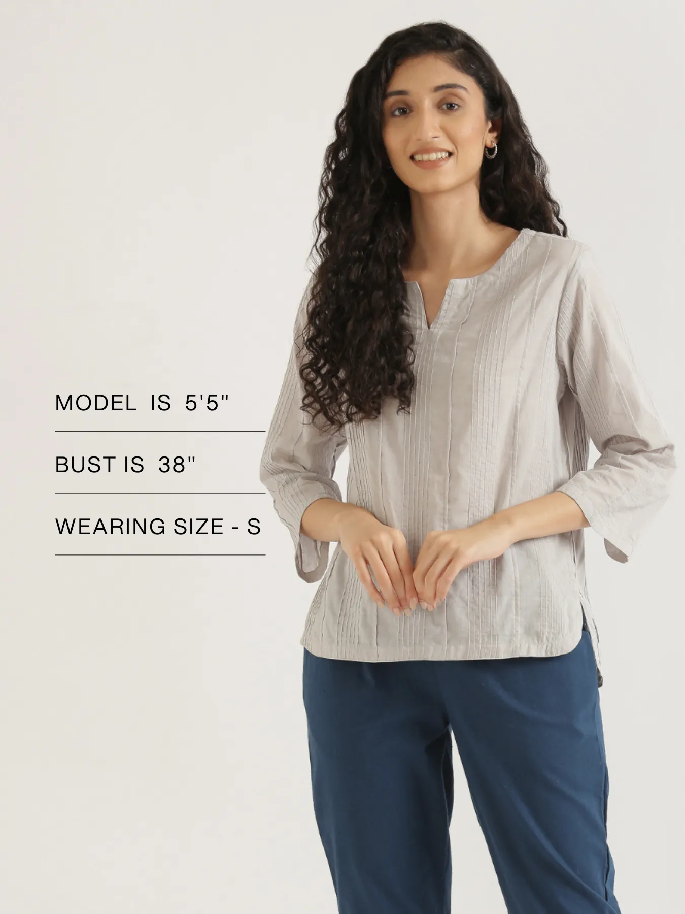 Grey Everyday Cotton Top