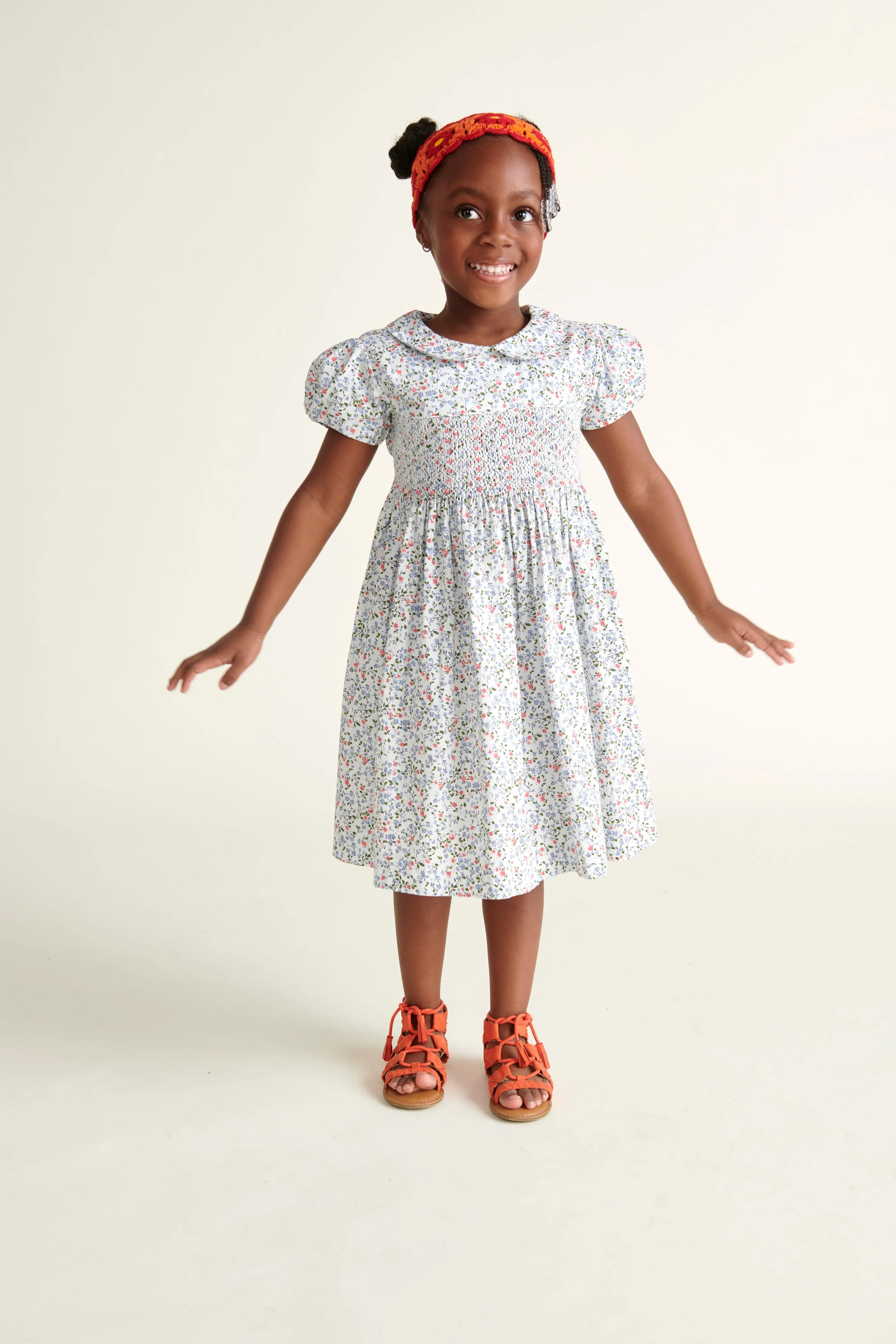 Hand-smocked Girls Dress - Posie