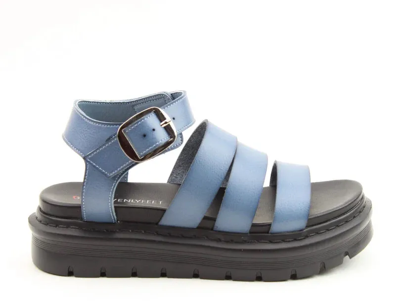 Heavenly Feet - Saffron - Denim