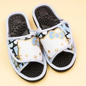 Hello Kitty Velcro Massage Sandals - Blue / Large