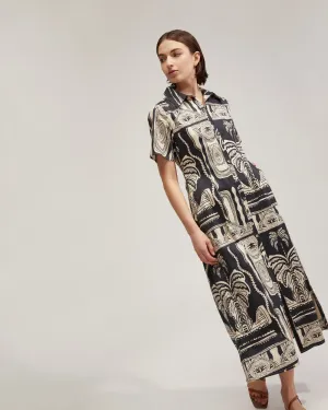 Jasmine Printed Shirt Dress