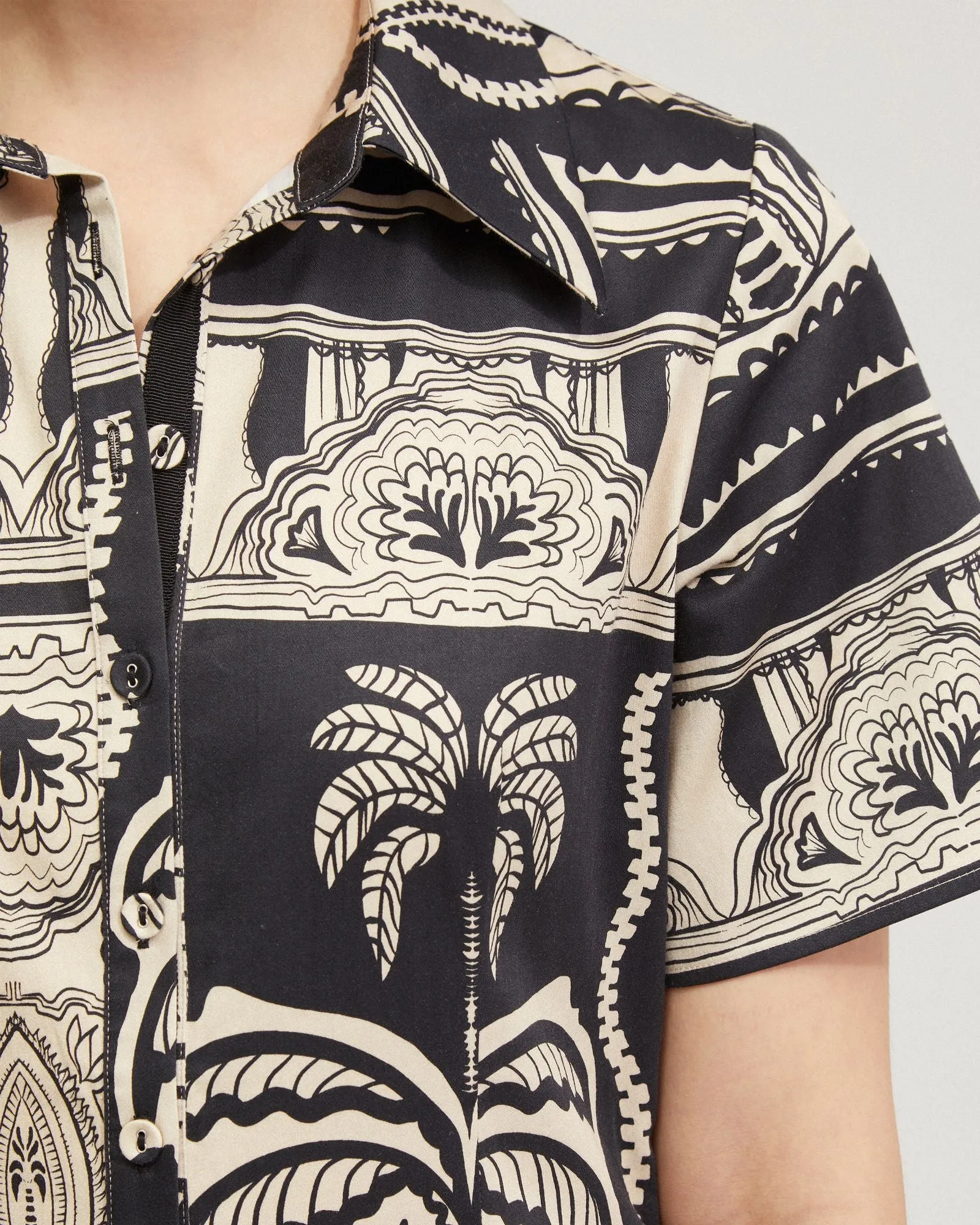 Jasmine Printed Shirt Dress