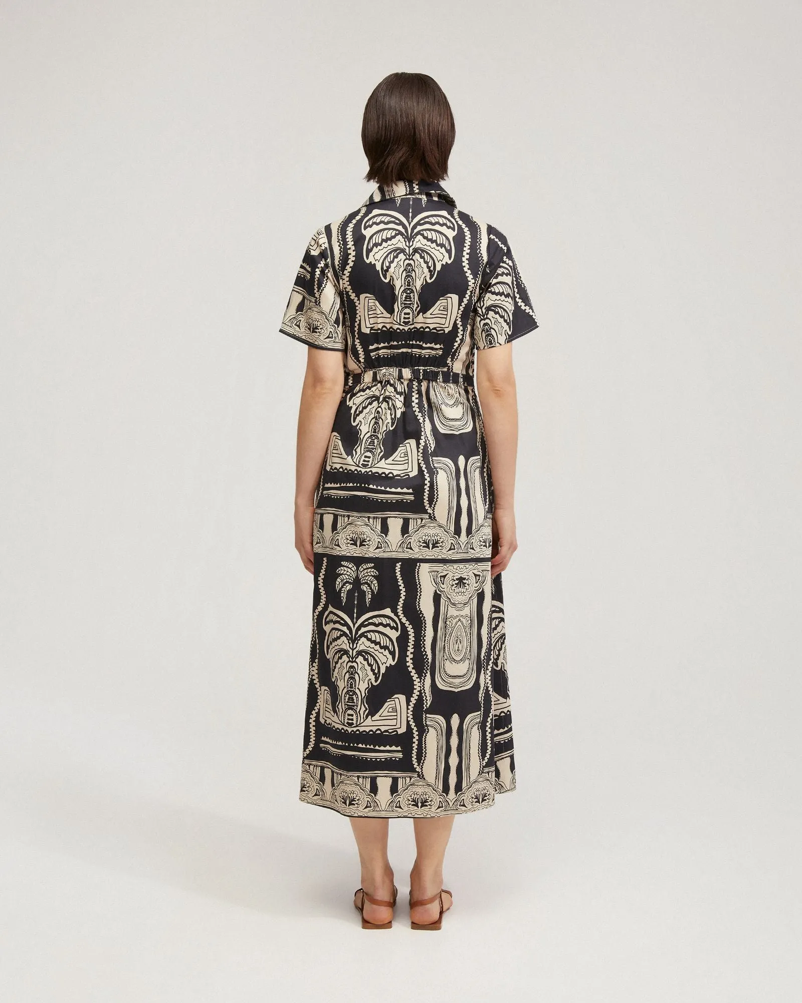 Jasmine Printed Shirt Dress